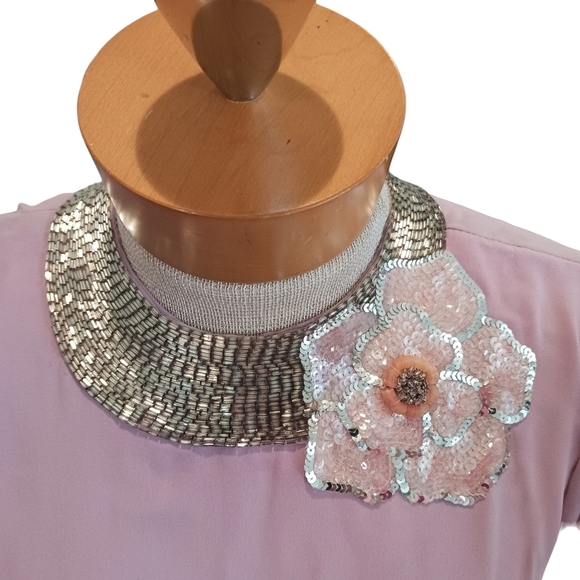 Vintage JoEd Sophisticates Formal Womens Dress 1970s S/M Floral Wedding Guest - Picture 3 of 16